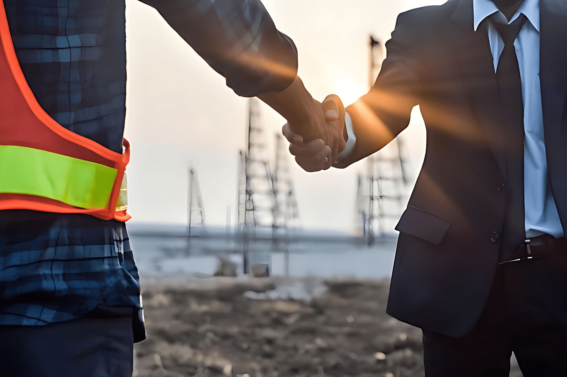 صورة توضح  بدء مجموعة الرسلان للأعمال البحرية