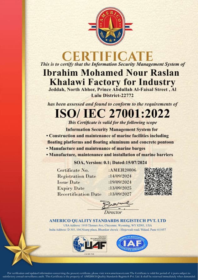 ISO/IEC 27001 Certificate