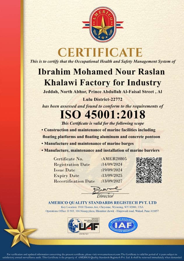 ISO 45001 Certificate